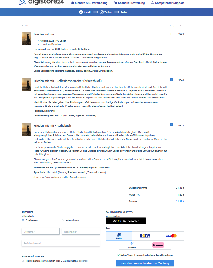 E-Book, Hörbuch, Reflexionsbegleiter