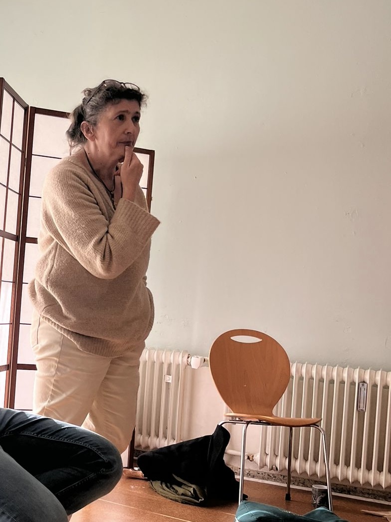 Iris Ludolf bei ihrer Arbeit