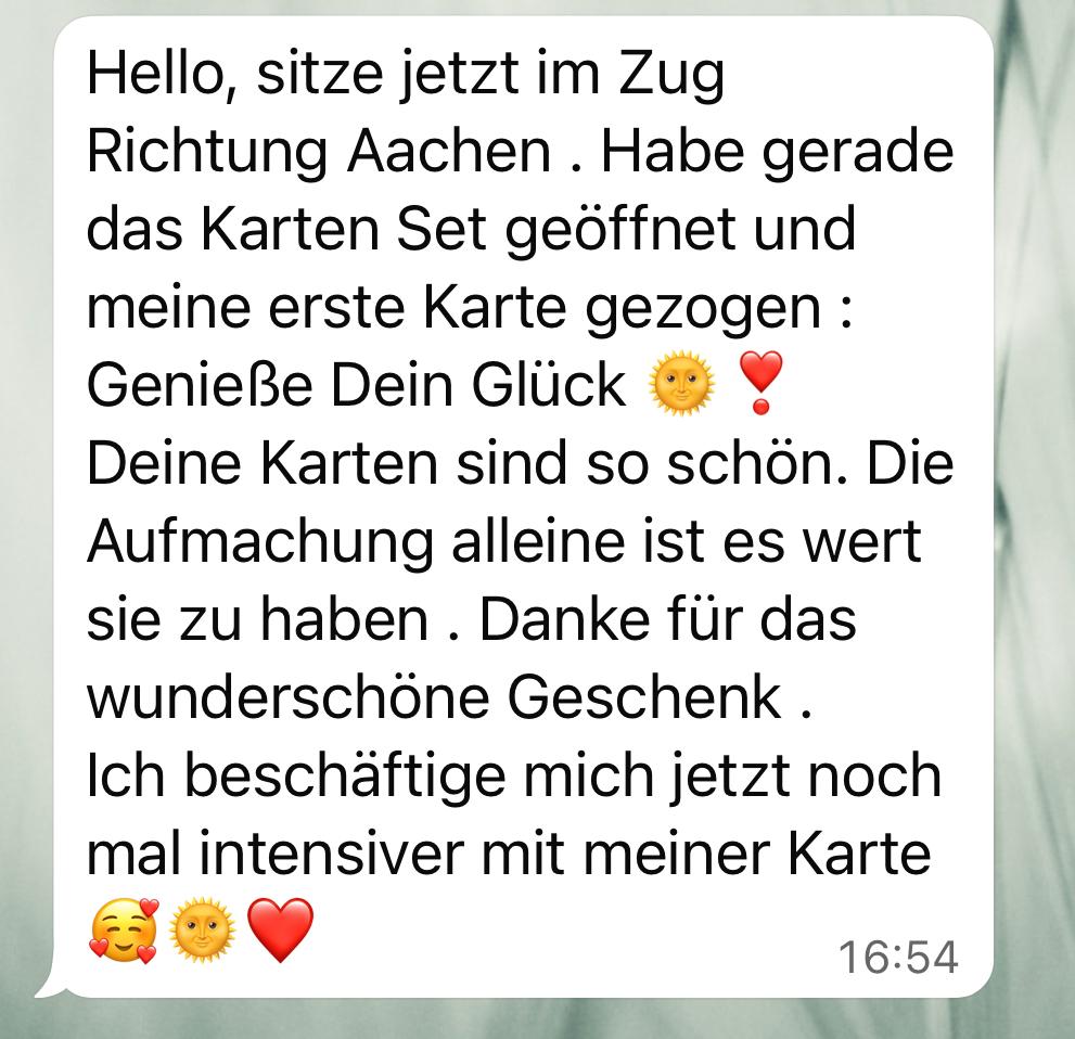 Rückmeldung zum Kartenset