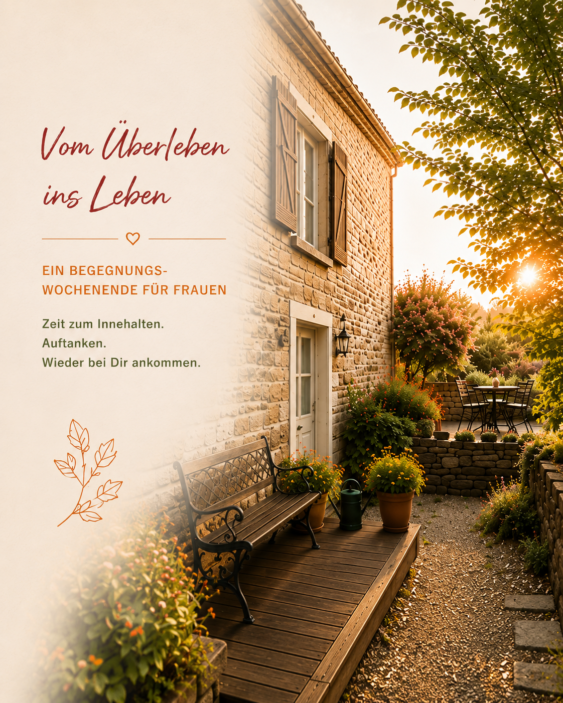 Vom Überleben ins Leben – Begegnungswochenende für Frauen