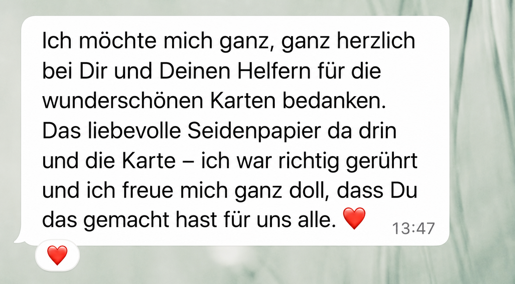 Rückmeldung zum Kartendeck Mein Weg zu mir